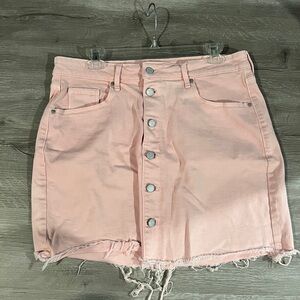 Old Navy Pink Denim Skirt